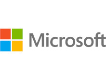 The logo for Microsoft